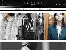 Tablet Screenshot of cottonclubshop.com